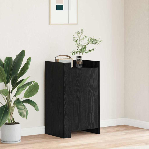 vidaXL Sideboard Black Oak Look 45 x 35 x 75 cm
