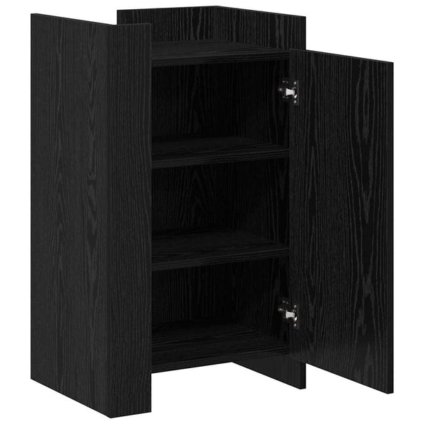 vidaXL Sideboard Black Oak Look 45 x 35 x 75 cm