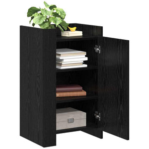 vidaXL Sideboard Black Oak Look 45 x 35 x 75 cm