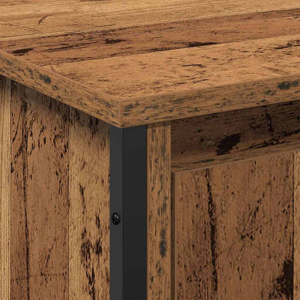 Waschbeckenunterschrank Altholz 91x35x60cm
