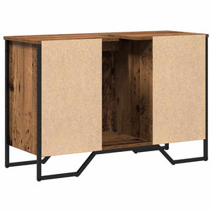 Waschbeckenunterschrank Altholz 91x35x60cm