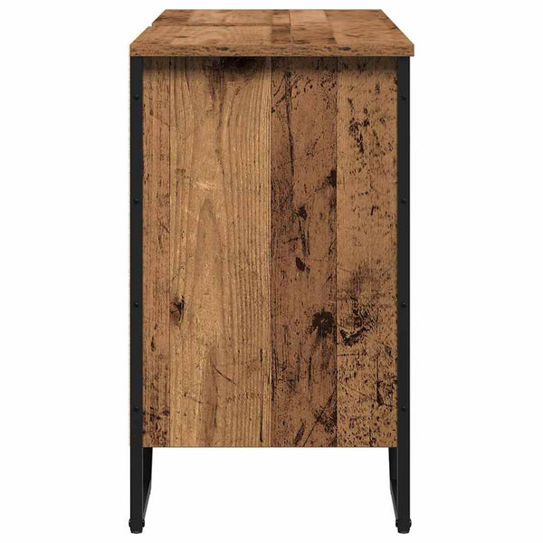 Waschbeckenunterschrank Altholz 91x35x60cm