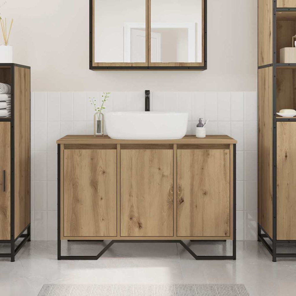 Waschbeckenschrank Artisan Eiche 91x35x60cm