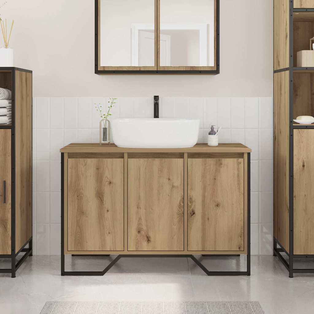 Waschbeckenschrank Artisan Eiche 91x35x60cm