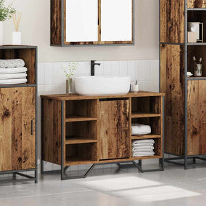 Waschbeckenschrank Altholz 91x35x60cm