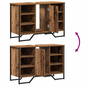 Waschbeckenschrank Altholz 91x35x60cm