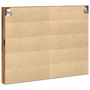 Vitrine mit Regal Altholz Wandmontage