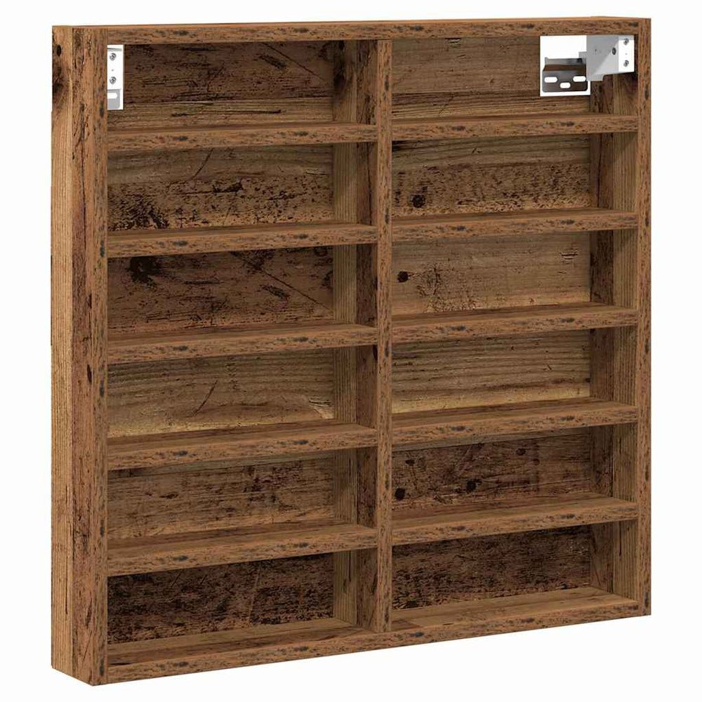 vidaXL Display Cabinet with Shelf Reclaimed Wood 60 x 8.5 x 58 cm Engineered Wood