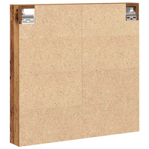 Wandvitrine mit Regal Altholz