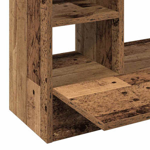 Wandtisch mit Regal Altholz 105 cm