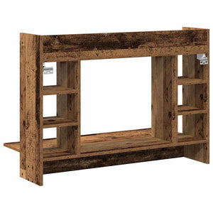 Wandtisch mit Regal Altholz 105 cm