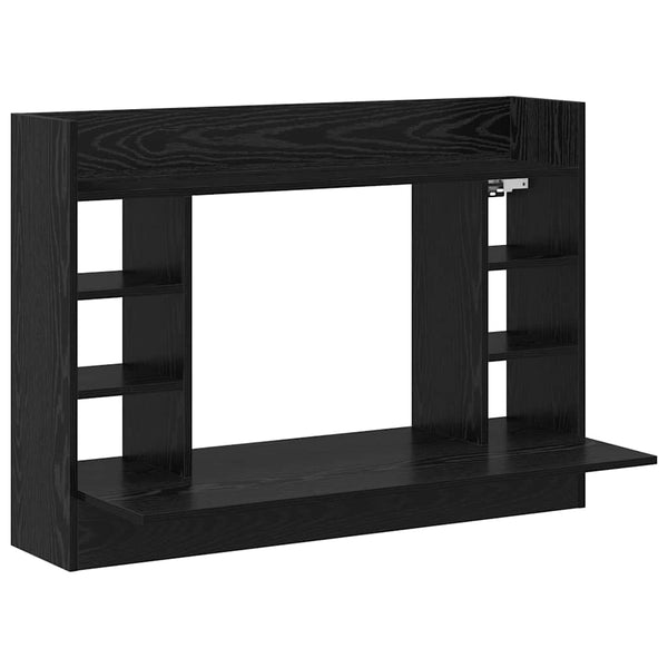 Wandtisch Schwarz Eichenoptik 105 cm