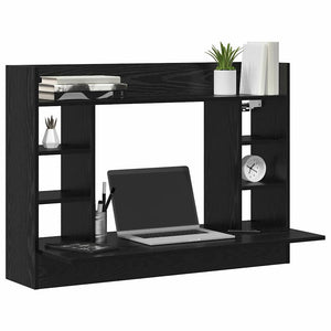 Wandtisch Schwarz Eichenoptik 105 cm
