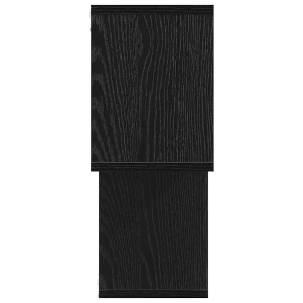 Schwarzes Wandregal Holzwerkstoff