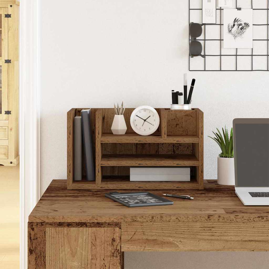 Schreibtisch Organizer Altholz