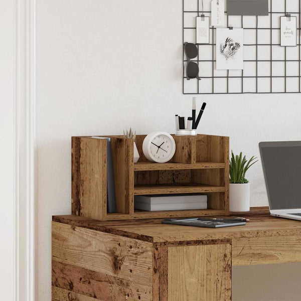 Schreibtisch Organizer Altholz