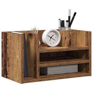 Schreibtisch Organizer Altholz