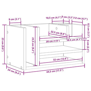 Schreibtisch Organizer Altholz