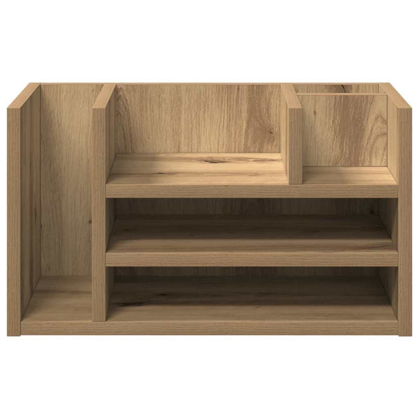 Schreibtisch Organizer Schwarz Eichen-Optik