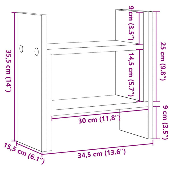 Schreibtisch Organizer Artisan Eiche