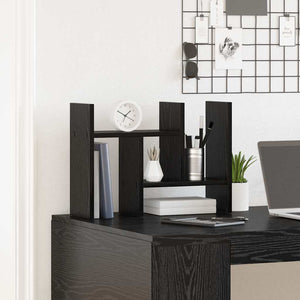 Schreibtisch Organizer Schwarz Eiche