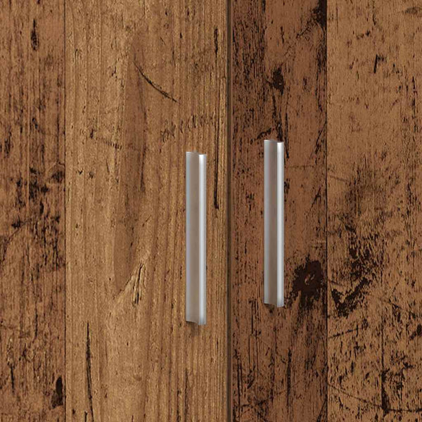 vidaXL Meuble de salle de bain avec porte, bois de récupération, 90 x 29 x 55 cm, bois d'ingénierie