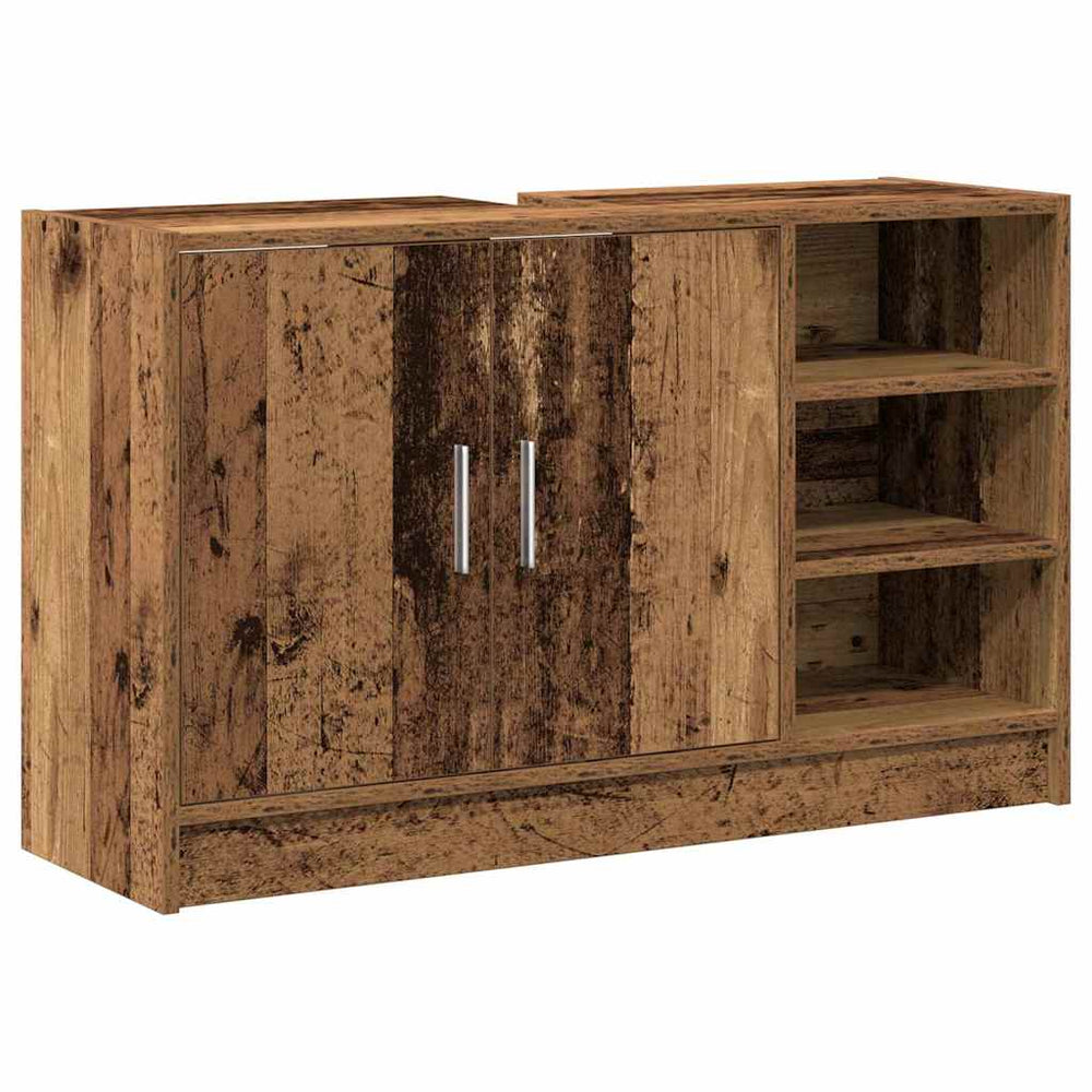 Badezimmerschrank Altholz 90x55 cm