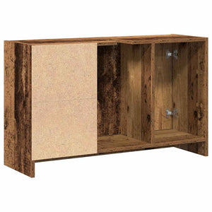 vidaXL Meuble de salle de bain avec porte, bois de récupération, 90 x 29 x 55 cm, bois d'ingénierie