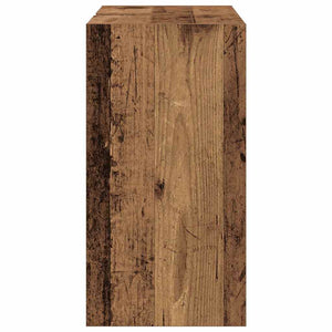 vidaXL Meuble de salle de bain avec porte, bois de récupération, 90 x 29 x 55 cm, bois d'ingénierie