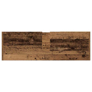 vidaXL Meuble de salle de bain avec porte, bois de récupération, 90 x 29 x 55 cm, bois d'ingénierie