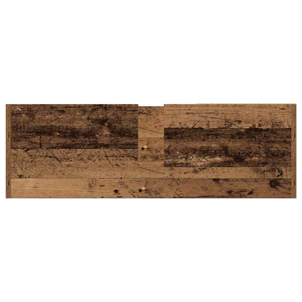 vidaXL Meuble de salle de bain avec porte, bois de récupération, 90 x 29 x 55 cm, bois d'ingénierie