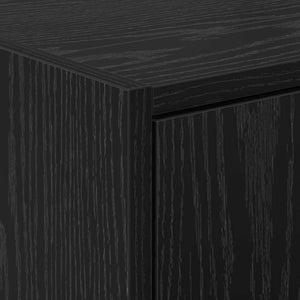 Badezimmerschrank Schwarz Eiche 90x29x55 cm