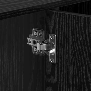 Badezimmerschrank Schwarz Eiche 90x29x55 cm