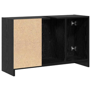Badezimmerschrank Schwarz Eiche 90x29x55 cm