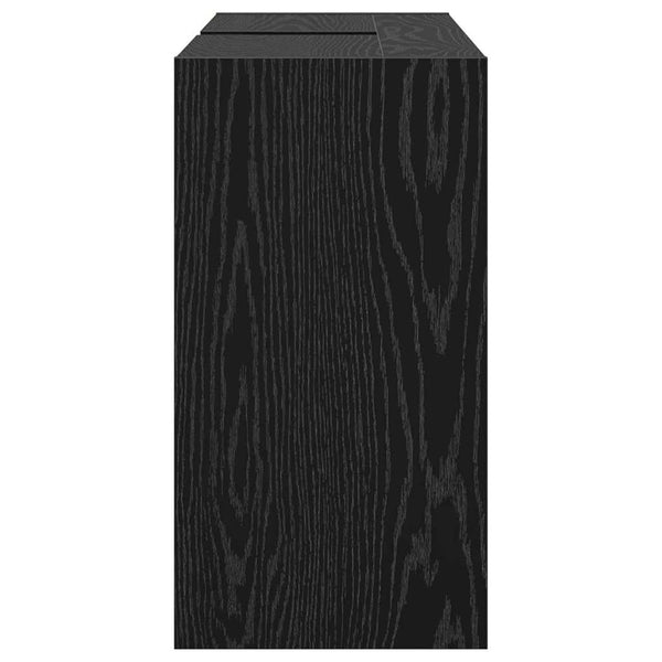 Badezimmerschrank Schwarz Eiche 90x29x55 cm