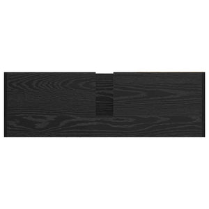 Badezimmerschrank Schwarz Eiche 90x29x55 cm