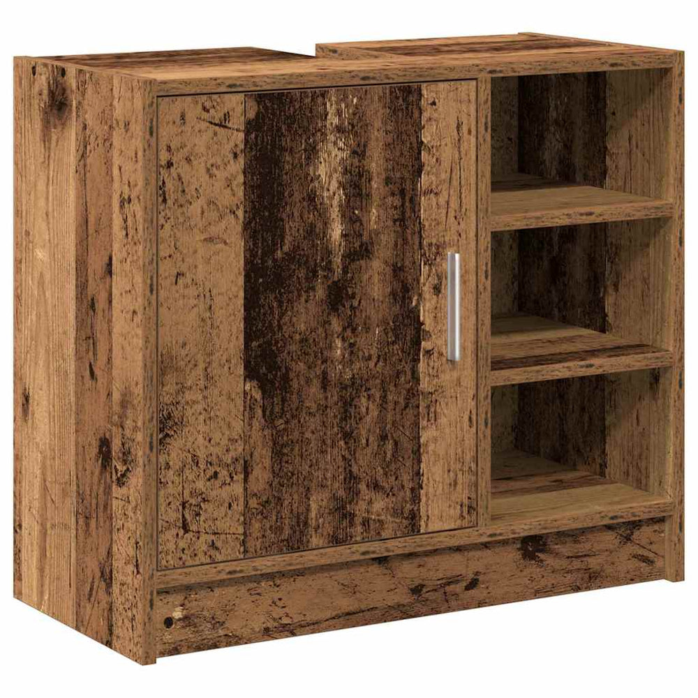 Badezimmerschrank Altholz 63x29x55cm