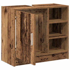 Badezimmerschrank Altholz 63x29x55cm
