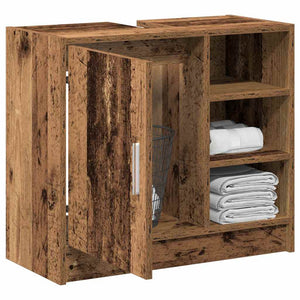 Badezimmerschrank Altholz 63x29x55cm