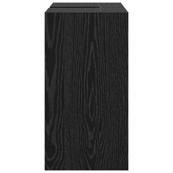 Badschrank Schwarz Eichen-Optik 63 cm
