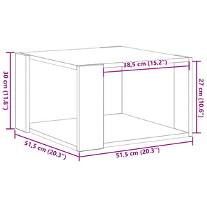 Couchtisch Altholz 51,5x51,5 cm
