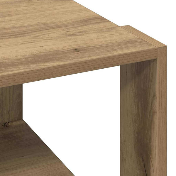 vidaXL Table basse chêne artisan 51,5 x 51,5 x 30 cm bois d'ingénierie