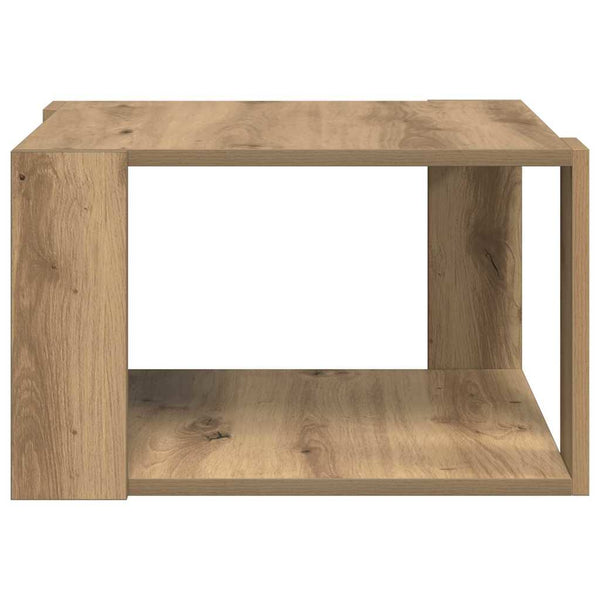 vidaXL Table basse chêne artisan 51,5 x 51,5 x 30 cm bois d'ingénierie