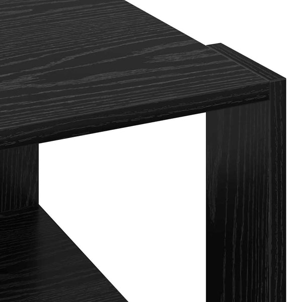 Schwarzer Couchtisch Eichenoptik 51,5 cm