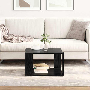 Schwarzer Couchtisch Eichenoptik 51,5 cm