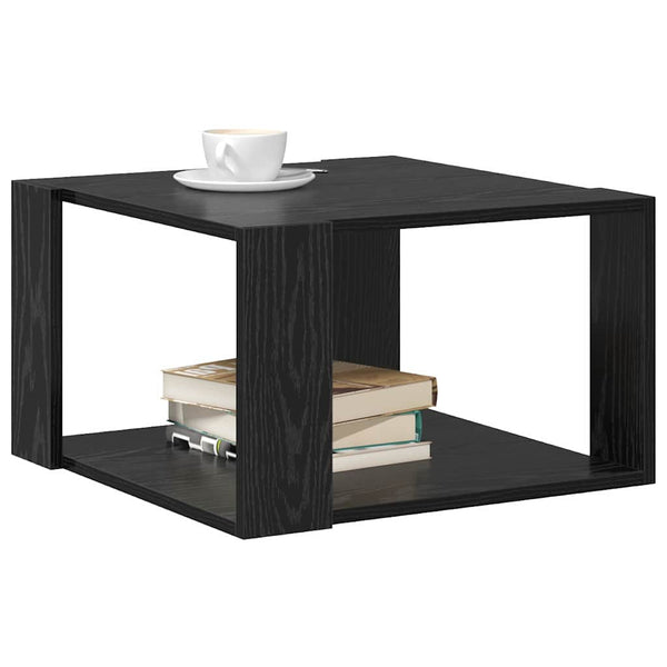 Schwarzer Couchtisch Eichenoptik 51,5 cm