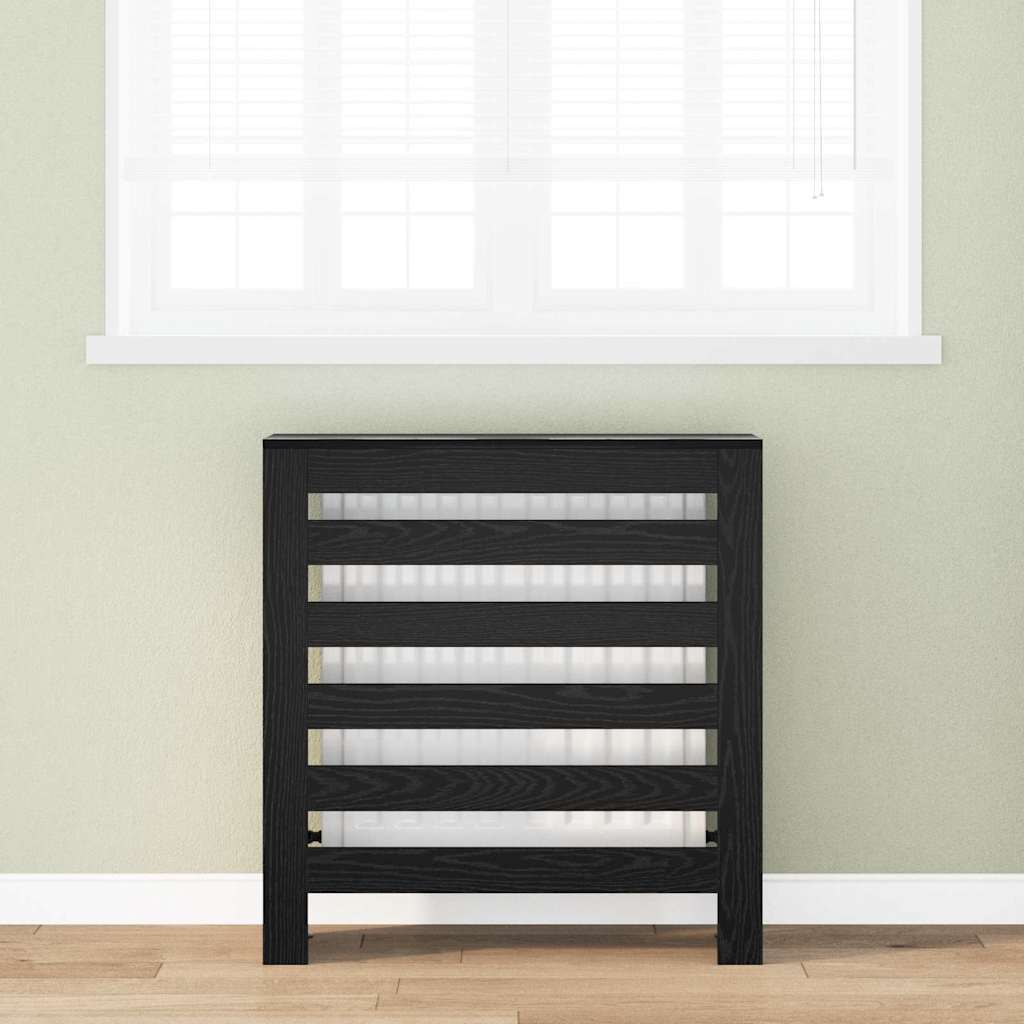 Heizkörperverkleidung Schwarz Eiche 78x20x82 cm