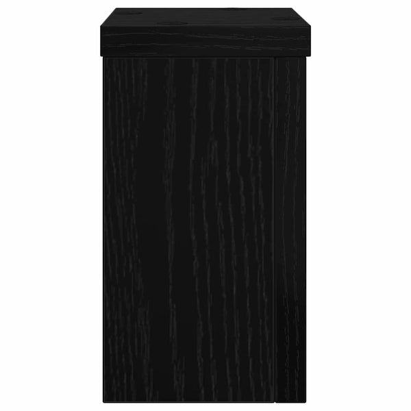 Pflanzenständer 2er Set Schwarz Eiche 18cm