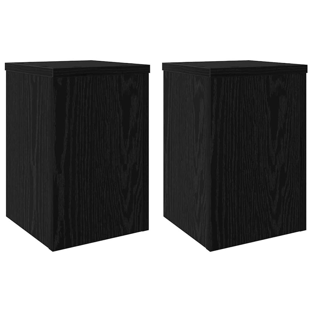 Pflanzenständer 2er Set Schwarz Eiche 20x30cm