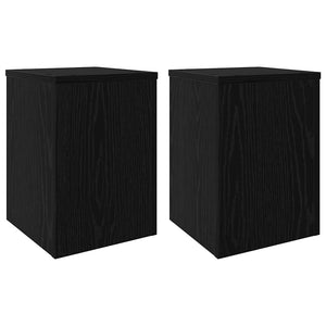 Pflanzenständer 2er-Set Schwarz Eiche 35cm